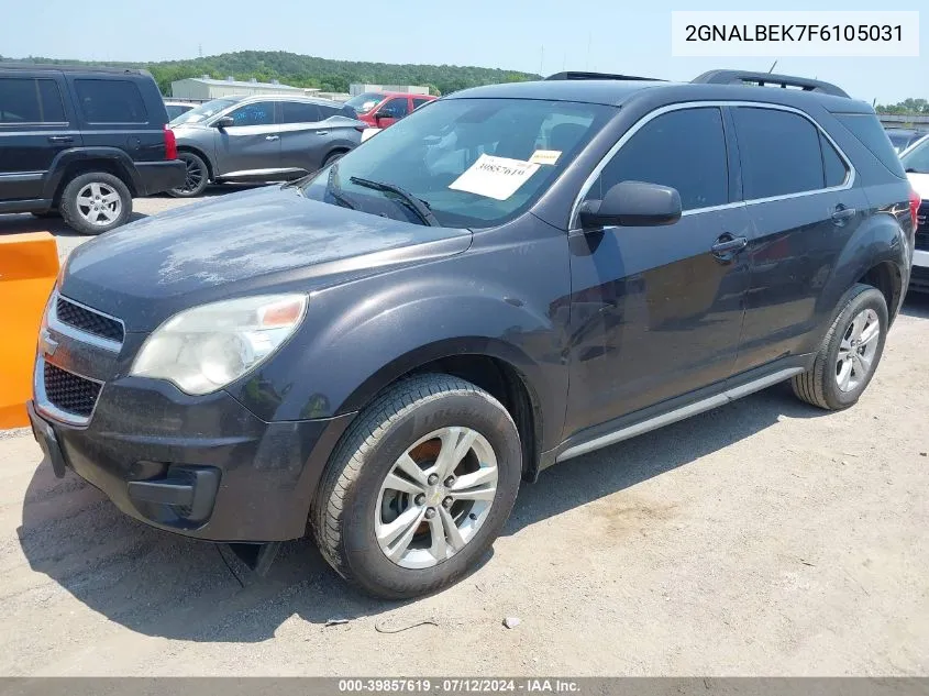 2015 Chevrolet Equinox 1Lt VIN: 2GNALBEK7F6105031 Lot: 39857619