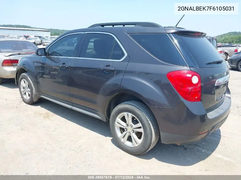 2015 Chevrolet Equinox 1Lt VIN: 2GNALBEK7F6105031 Lot: 39857619