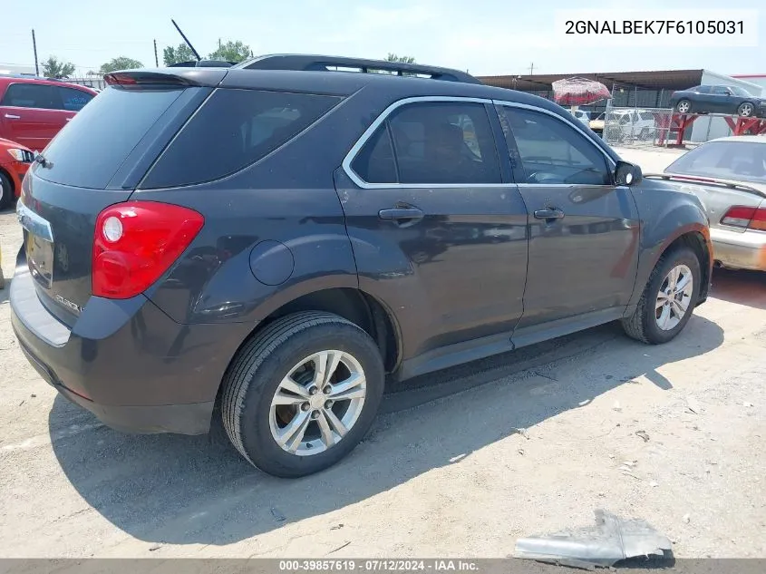 2015 Chevrolet Equinox 1Lt VIN: 2GNALBEK7F6105031 Lot: 39857619