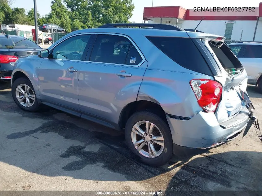 2015 Chevrolet Equinox 1Lt VIN: 2GNALBEK0F6327782 Lot: 39859678