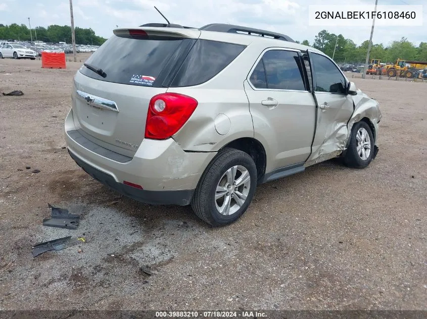 2015 Chevrolet Equinox 1Lt VIN: 2GNALBEK1F6108460 Lot: 39883210