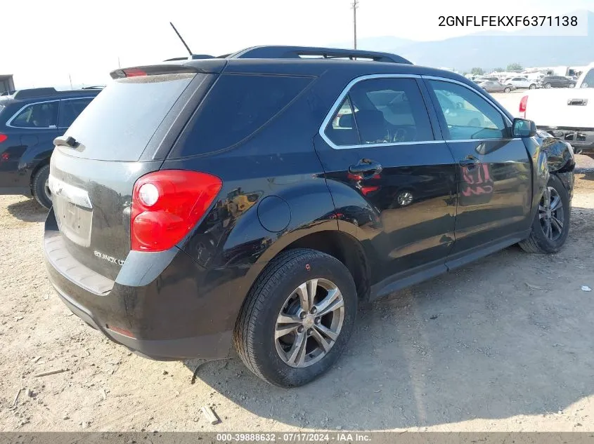 2015 Chevrolet Equinox 1Lt VIN: 2GNFLFEKXF6371138 Lot: 39888632