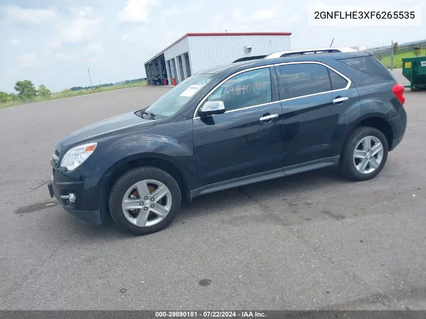 2GNFLHE3XF6265535 2015 Chevrolet Equinox Ltz