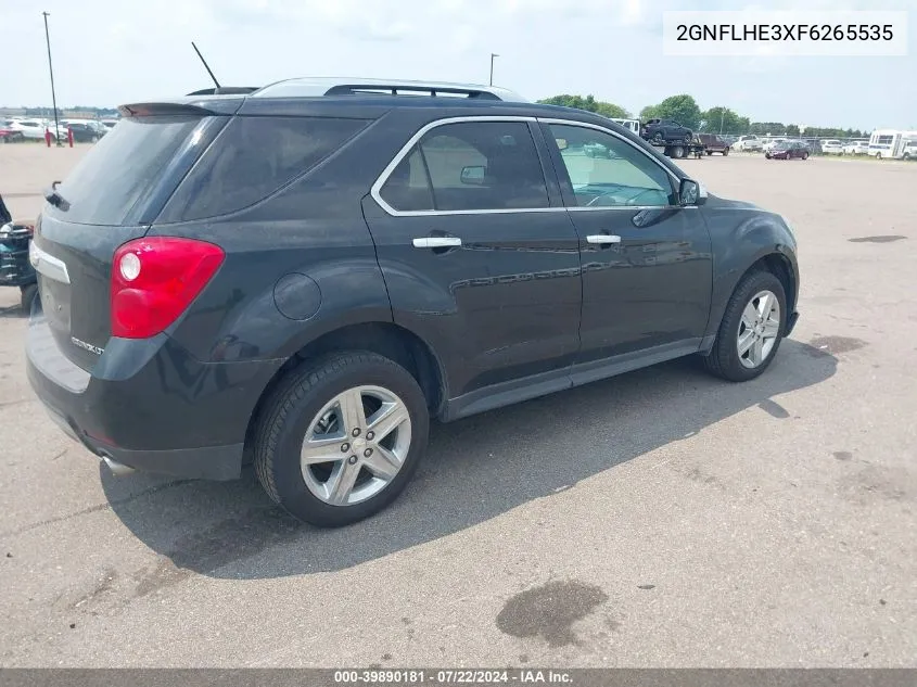 2015 Chevrolet Equinox Ltz VIN: 2GNFLHE3XF6265535 Lot: 39890181