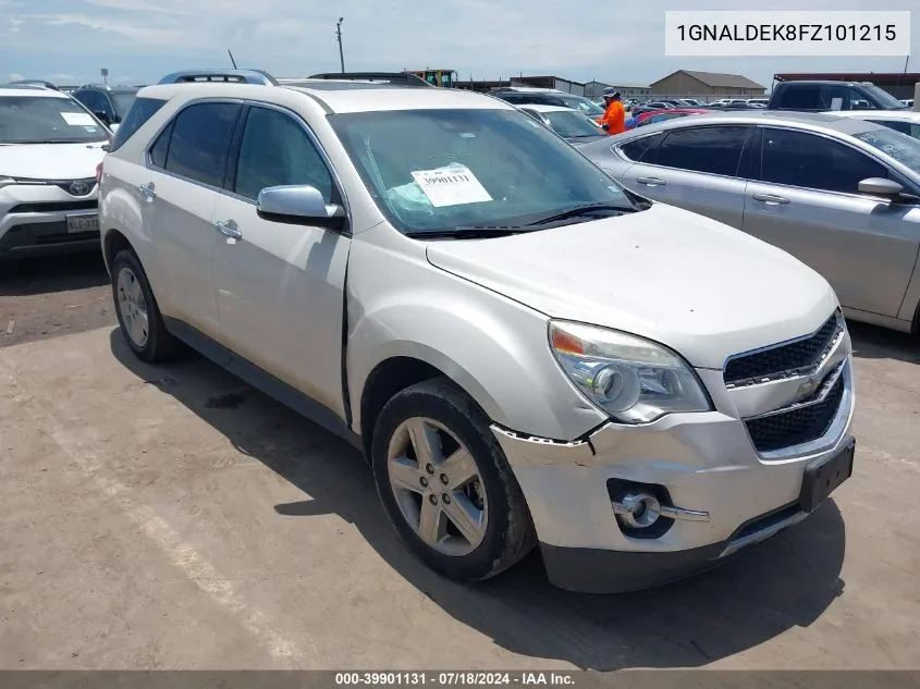 2015 Chevrolet Equinox Ltz VIN: 1GNALDEK8FZ101215 Lot: 39901131