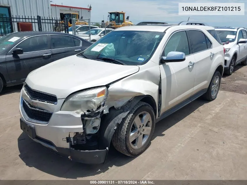 2015 Chevrolet Equinox Ltz VIN: 1GNALDEK8FZ101215 Lot: 39901131