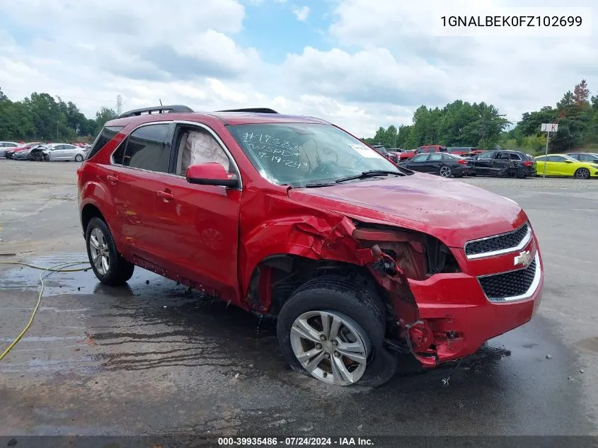 1GNALBEK0FZ102699 2015 Chevrolet Equinox 1Lt