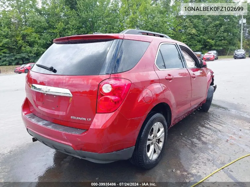 1GNALBEK0FZ102699 2015 Chevrolet Equinox 1Lt