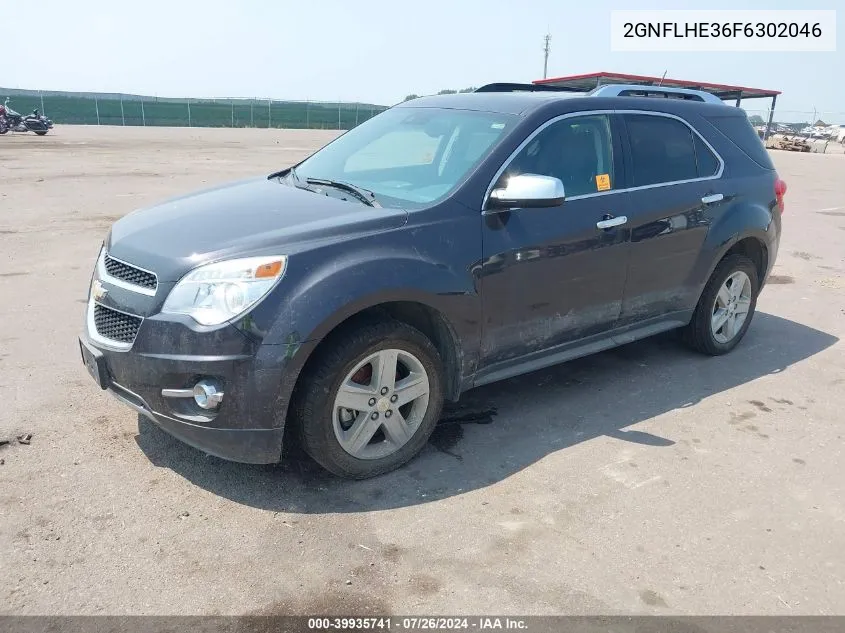 2GNFLHE36F6302046 2015 Chevrolet Equinox Ltz