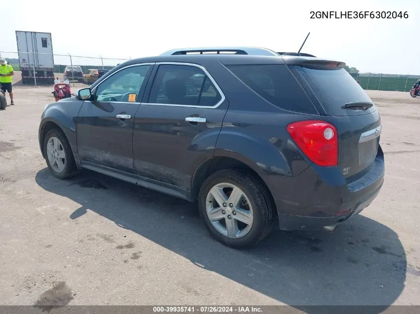 2GNFLHE36F6302046 2015 Chevrolet Equinox Ltz