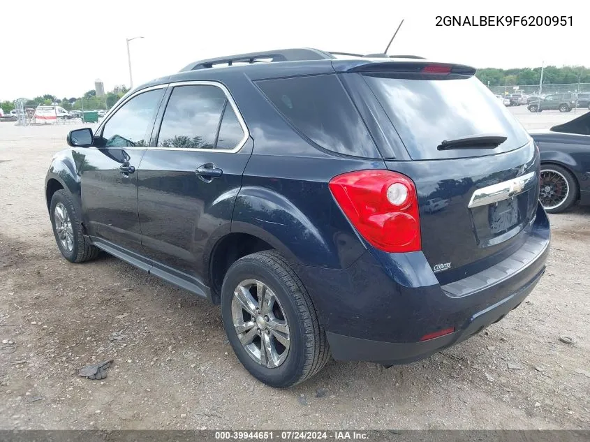 2015 Chevrolet Equinox 1Lt VIN: 2GNALBEK9F6200951 Lot: 39944651