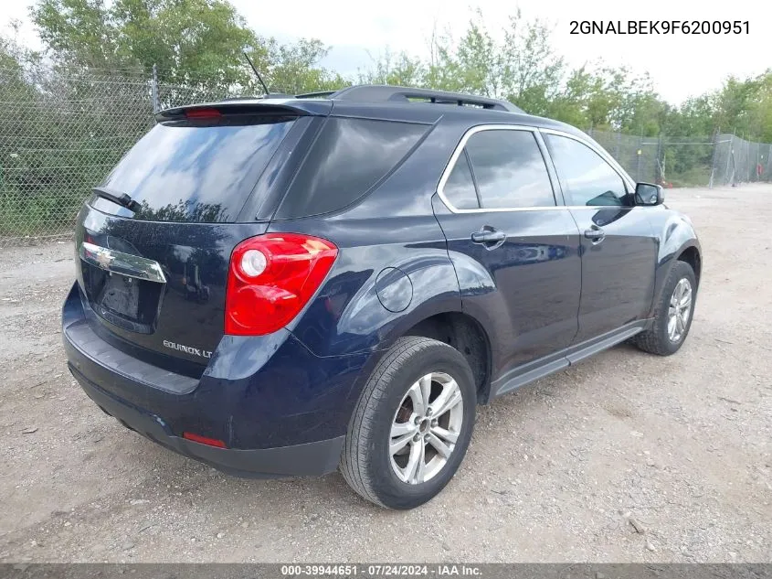 2015 Chevrolet Equinox 1Lt VIN: 2GNALBEK9F6200951 Lot: 39944651