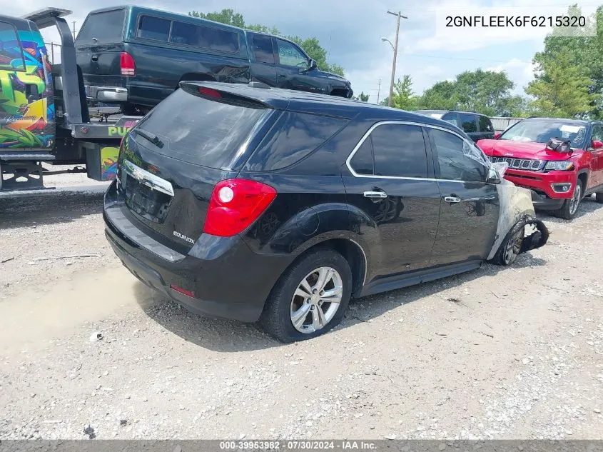 2015 Chevrolet Equinox Ls VIN: 2GNFLEEK6F6215320 Lot: 39953982