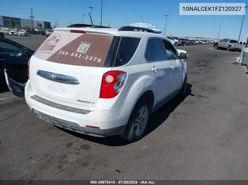 2015 Chevrolet Equinox 2Lt VIN: 1GNALCEK1FZ120327 Lot: 39970410