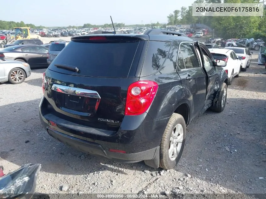 2015 Chevrolet Equinox 2Lt VIN: 2GNALCEK0F6175816 Lot: 39990950