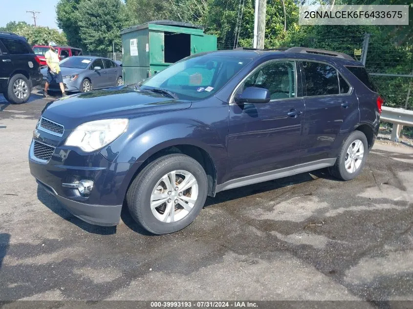 2015 Chevrolet Equinox 2Lt VIN: 2GNALCEK6F6433675 Lot: 39993193