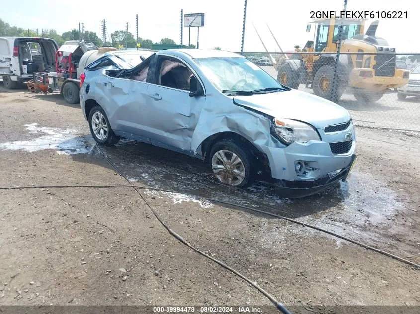 2GNFLFEKXF6106221 2015 Chevrolet Equinox 1Lt