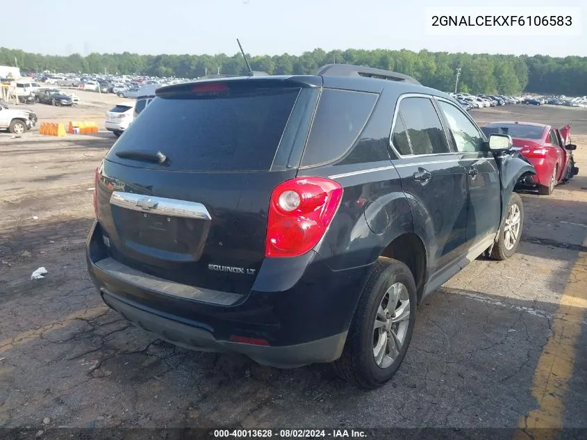 2015 Chevrolet Equinox 2Lt VIN: 2GNALCEKXF6106583 Lot: 40013628