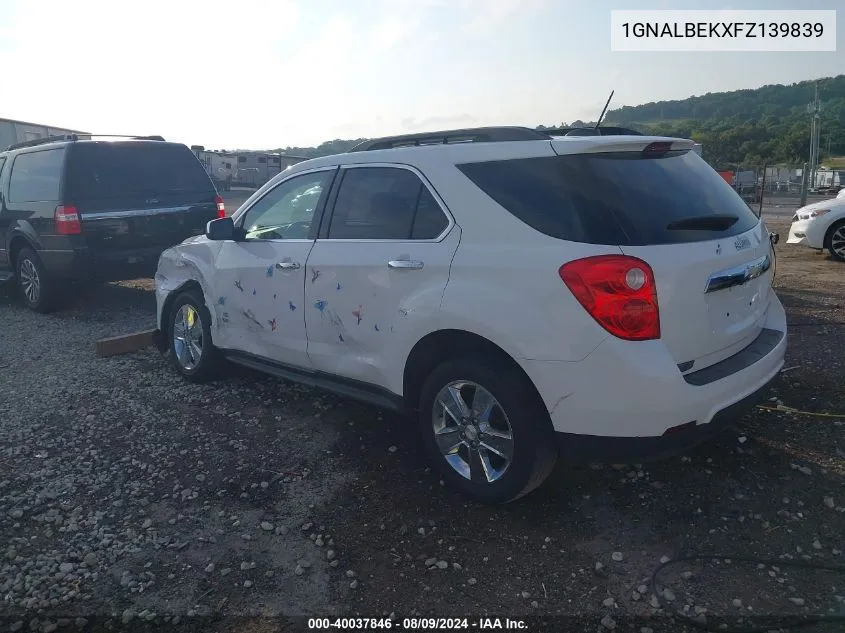 1GNALBEKXFZ139839 2015 Chevrolet Equinox 1Lt