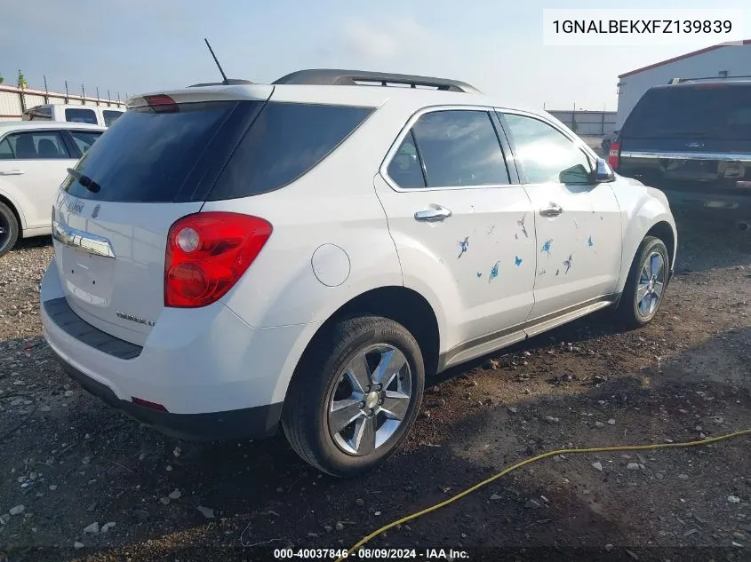 1GNALBEKXFZ139839 2015 Chevrolet Equinox 1Lt