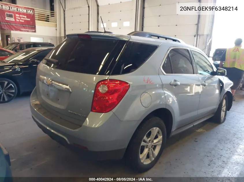 2015 Chevrolet Equinox 2Lt VIN: 2GNFLGEK9F6348214 Lot: 40042924