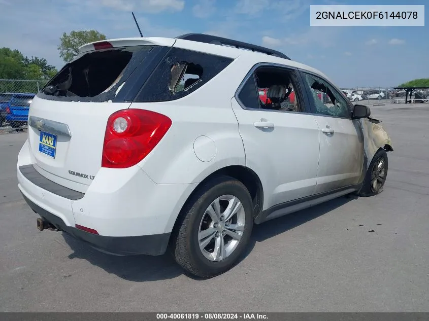 2GNALCEK0F6144078 2015 Chevrolet Equinox 2Lt