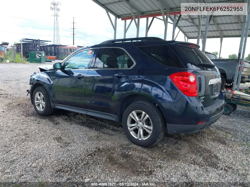 2015 Chevrolet Equinox 1Lt VIN: 2GNFLFEK6F6252955 Lot: 40067527