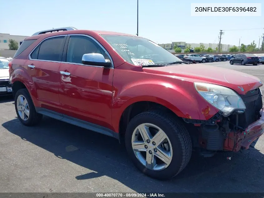 2015 Chevrolet Equinox Ltz VIN: 2GNFLDE30F6396482 Lot: 40070770