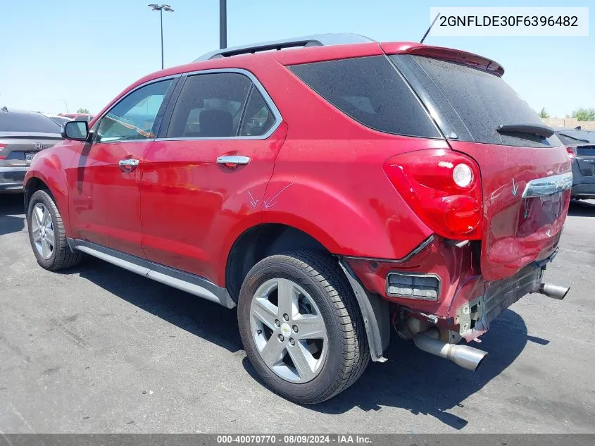 2015 Chevrolet Equinox Ltz VIN: 2GNFLDE30F6396482 Lot: 40070770