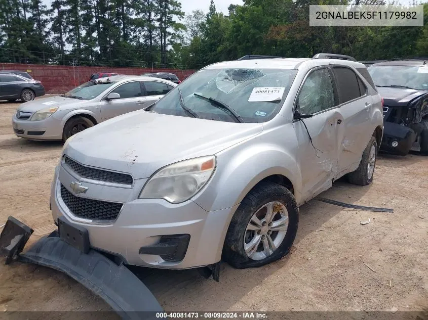 2015 Chevrolet Equinox 1Lt VIN: 2GNALBEK5F1179982 Lot: 40081473