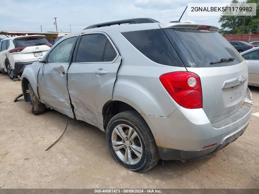 2015 Chevrolet Equinox 1Lt VIN: 2GNALBEK5F1179982 Lot: 40081473