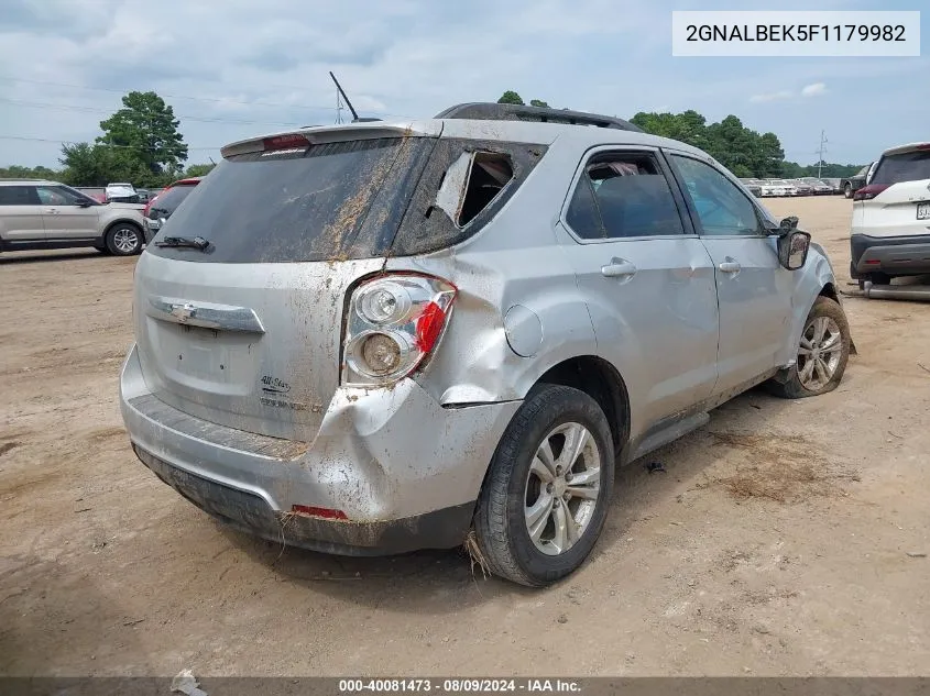 2015 Chevrolet Equinox 1Lt VIN: 2GNALBEK5F1179982 Lot: 40081473