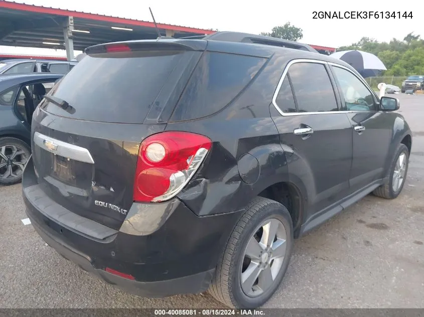 2015 Chevrolet Equinox 2Lt VIN: 2GNALCEK3F6134144 Lot: 40085081