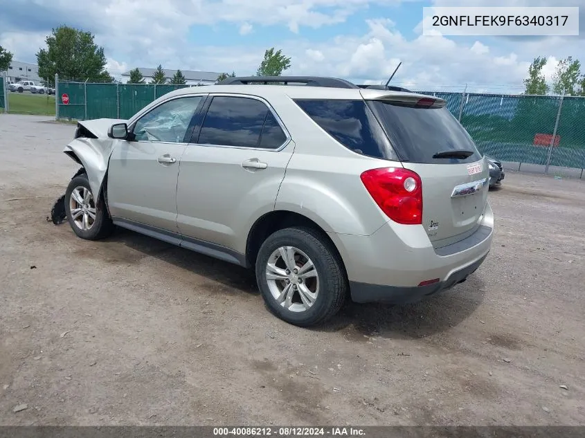 2015 Chevrolet Equinox 1Lt VIN: 2GNFLFEK9F6340317 Lot: 40086212