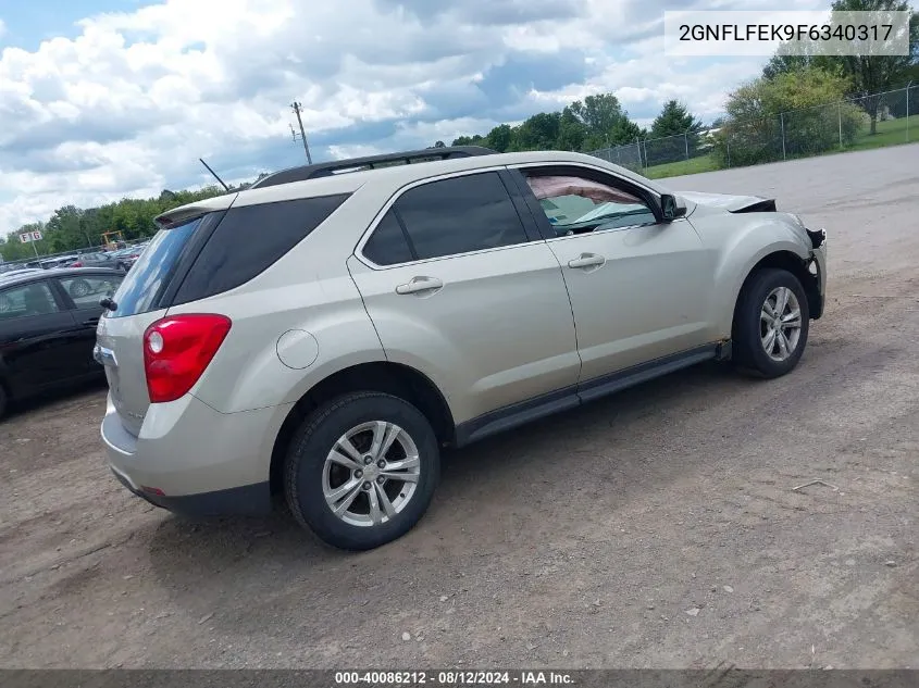 2015 Chevrolet Equinox 1Lt VIN: 2GNFLFEK9F6340317 Lot: 40086212