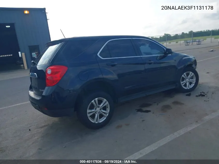 2GNALAEK3F1131178 2015 Chevrolet Equinox Ls