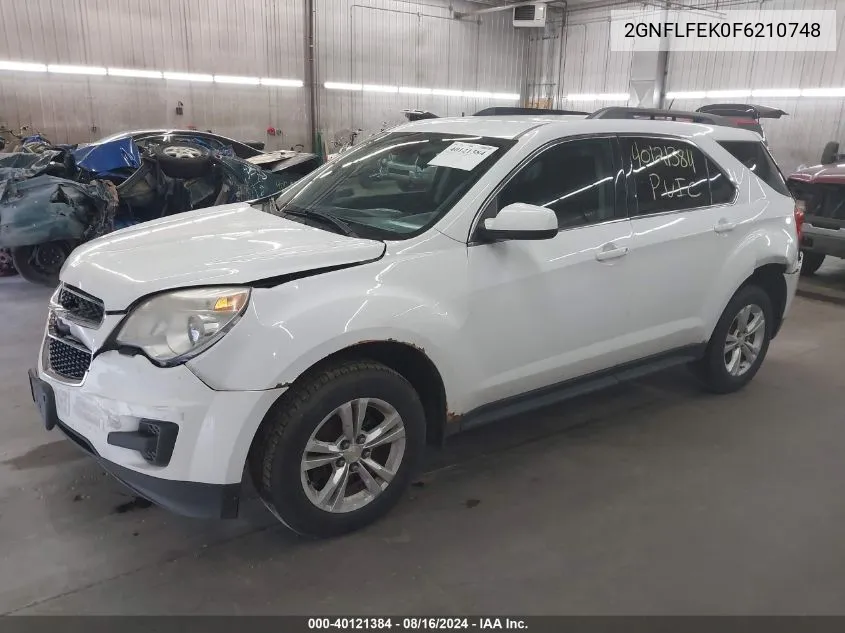 2GNFLFEK0F6210748 2015 Chevrolet Equinox Lt