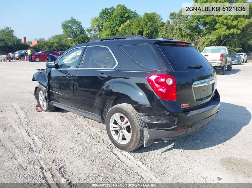 2015 Chevrolet Equinox 1Lt VIN: 2GNALBEK8F6121836 Lot: 40129043