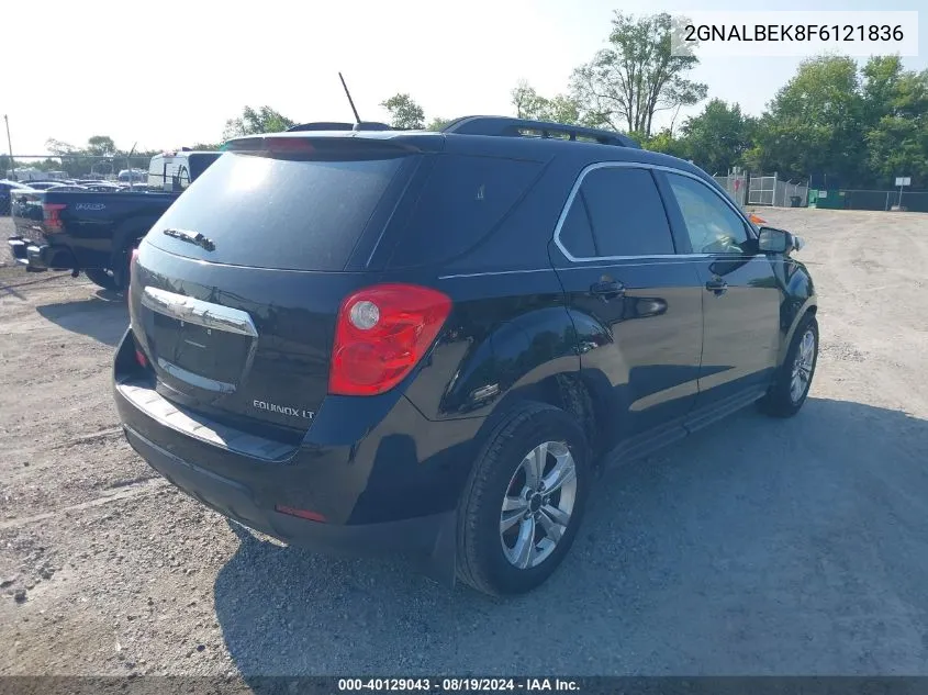 2015 Chevrolet Equinox 1Lt VIN: 2GNALBEK8F6121836 Lot: 40129043