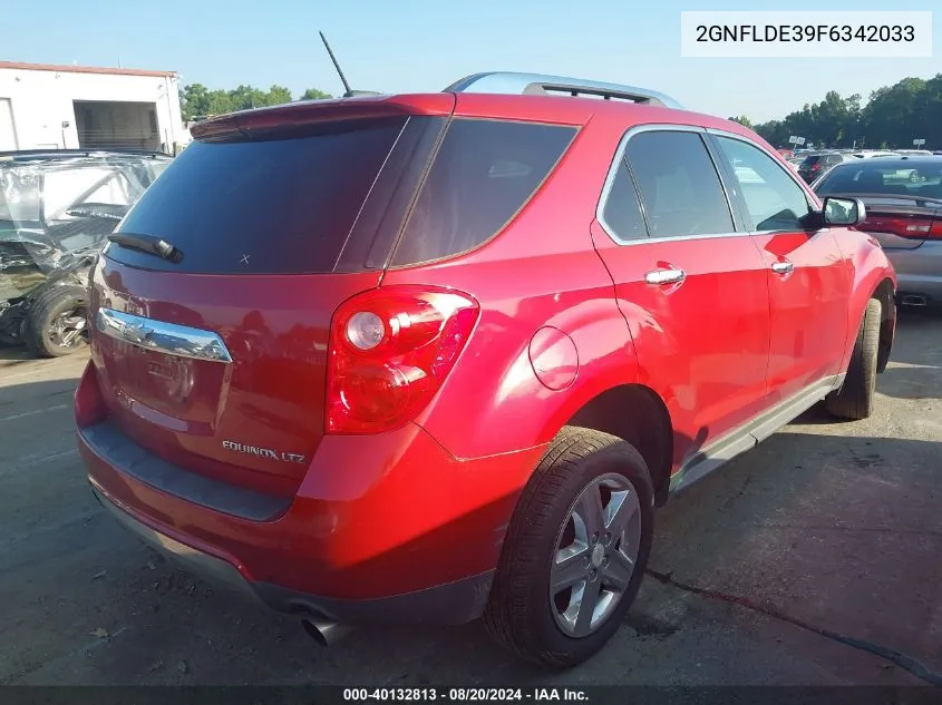 2015 Chevrolet Equinox Ltz VIN: 2GNFLDE39F6342033 Lot: 40132813