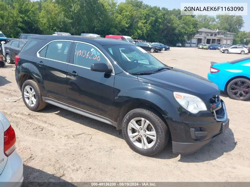 2015 Chevrolet Equinox Ls VIN: 2GNALAEK6F1163090 Lot: 40136200