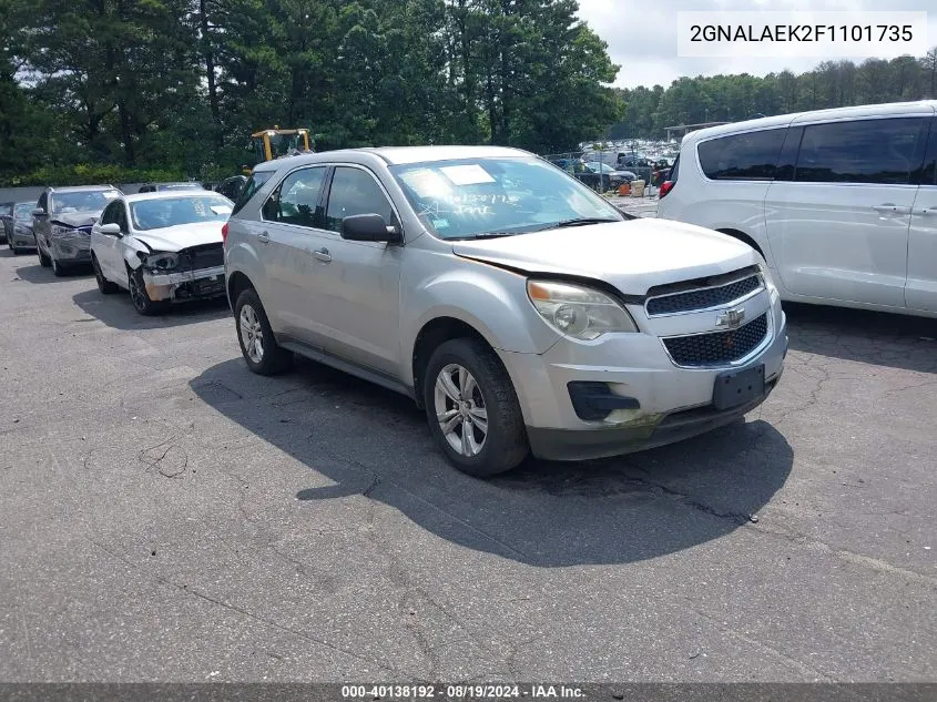 2015 Chevrolet Equinox Ls VIN: 2GNALAEK2F1101735 Lot: 40138192