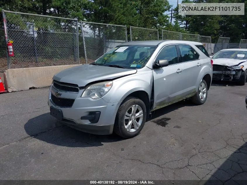 2015 Chevrolet Equinox Ls VIN: 2GNALAEK2F1101735 Lot: 40138192