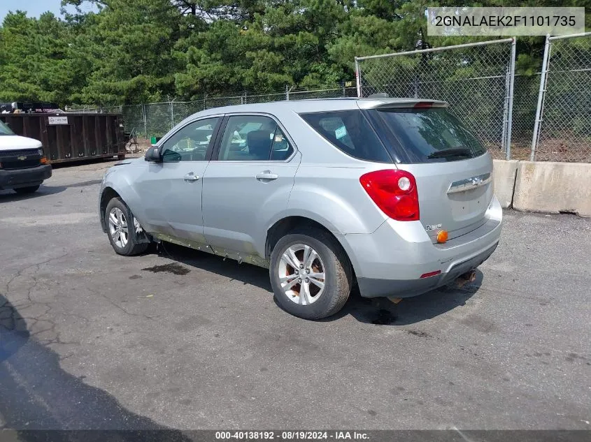 2GNALAEK2F1101735 2015 Chevrolet Equinox Ls