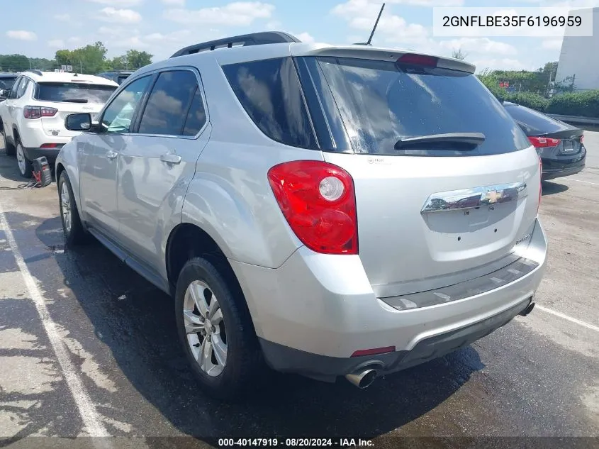 2015 Chevrolet Equinox 1Lt VIN: 2GNFLBE35F6196959 Lot: 40147919