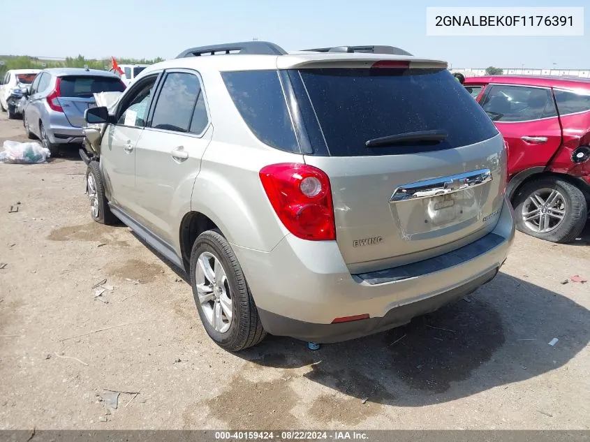 2015 Chevrolet Equinox 1Lt VIN: 2GNALBEK0F1176391 Lot: 40159424