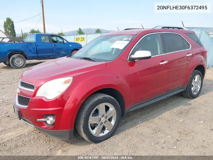 2015 Chevrolet Equinox Ltz VIN: 2GNFLHE30F6372495 Lot: 40167097