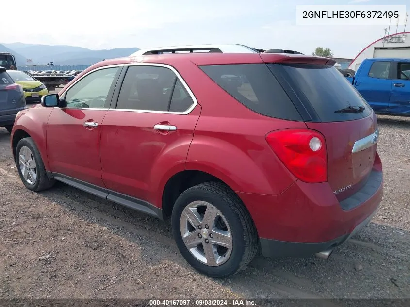 2015 Chevrolet Equinox Ltz VIN: 2GNFLHE30F6372495 Lot: 40167097