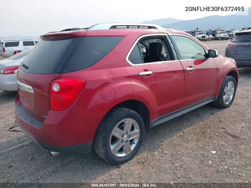 2015 Chevrolet Equinox Ltz VIN: 2GNFLHE30F6372495 Lot: 40167097