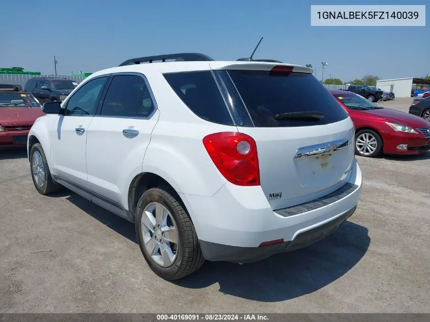 1GNALBEK5FZ140039 2015 Chevrolet Equinox 1Lt